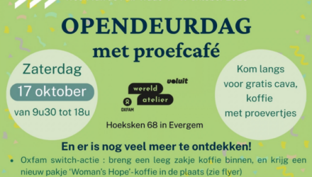 Kom van alles proeven tijdens de opendeurdag van het Wereld-Atelier!